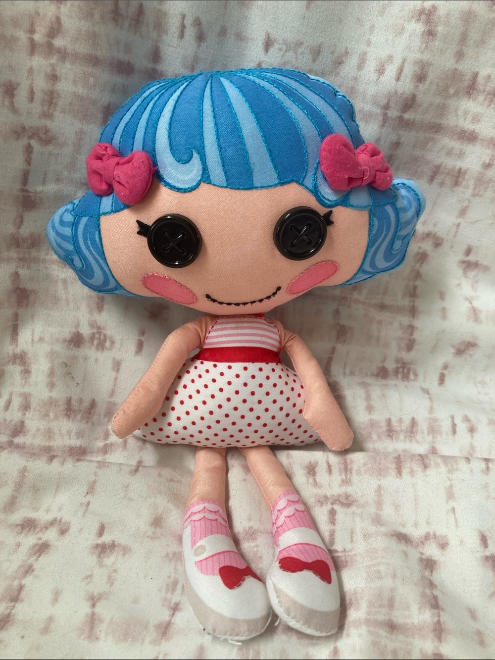 Lalaloopsy Rosy Bumps 'N' Bruises 10" Plush Stuffed Rag Doll Rare
